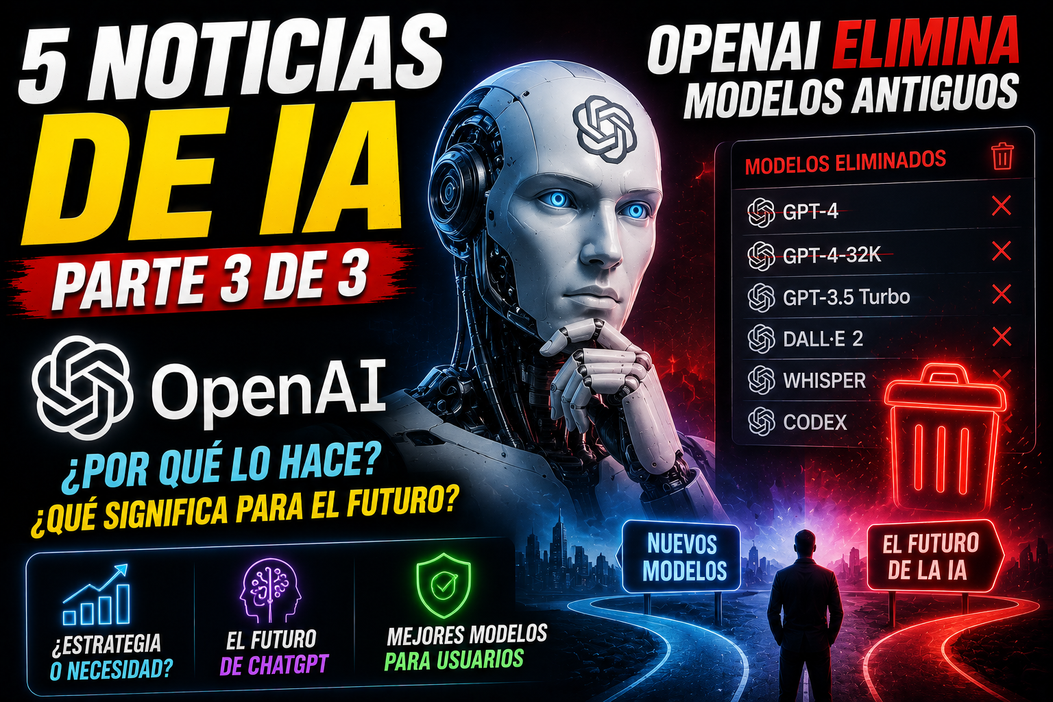 🔥 OpenAI está eliminando modelos... y el futuro de ChatGPT podría cambiar  🏆