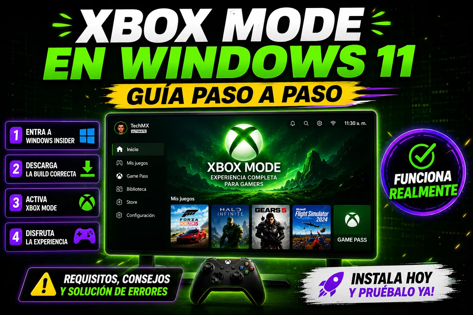 Miniatura de Xbox Mode en Windows 11: Guía PASO A PASO